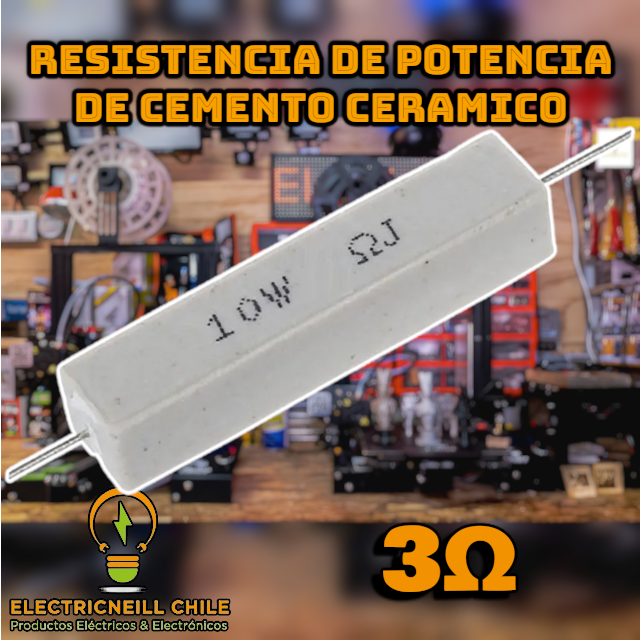 Resistencias de Potencia de cemento ceramico 10W