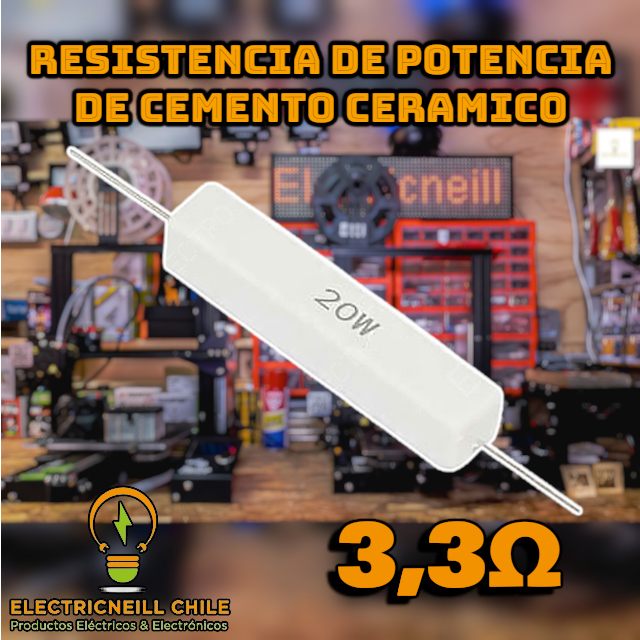 Resistencias de Potencia de cemento ceramico 20W