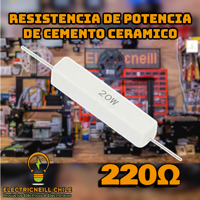 Resistencias de Potencia de cemento ceramico 20W