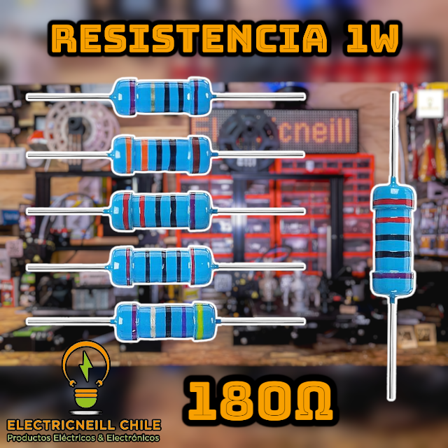 Kit de Resistencias de Película de Carbono 1W [120Ω - 10KΩ]