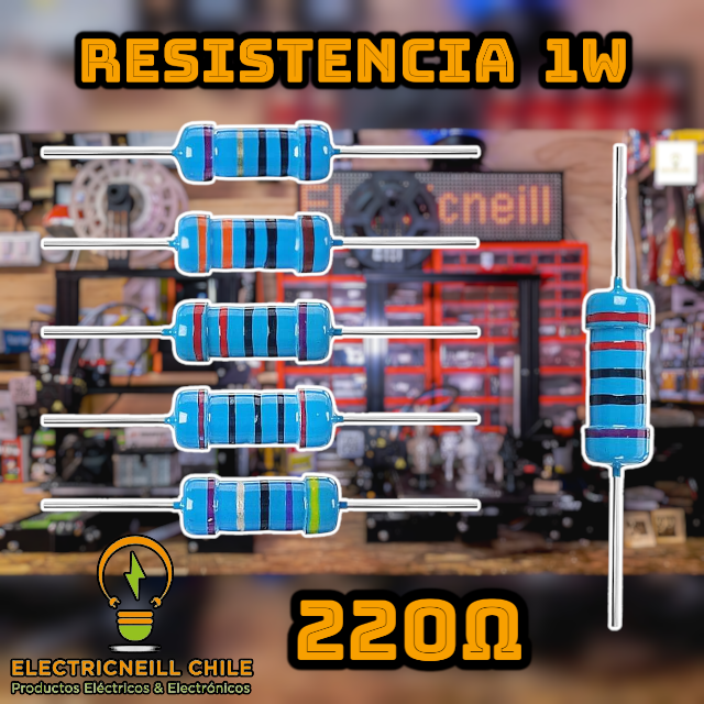Kit de Resistencias de Película de Carbono 1W [120Ω - 10KΩ]