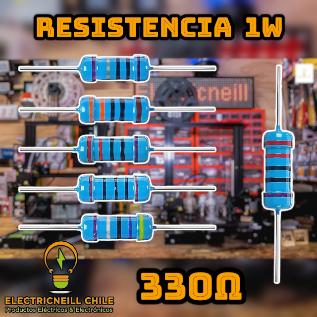 Kit de Resistencias de Película de Carbono 1W [120Ω - 10KΩ]