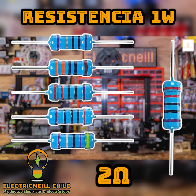 Kit de 3 Resistencias de Película de Carbono 1W [0.33Ω - 100Ω]