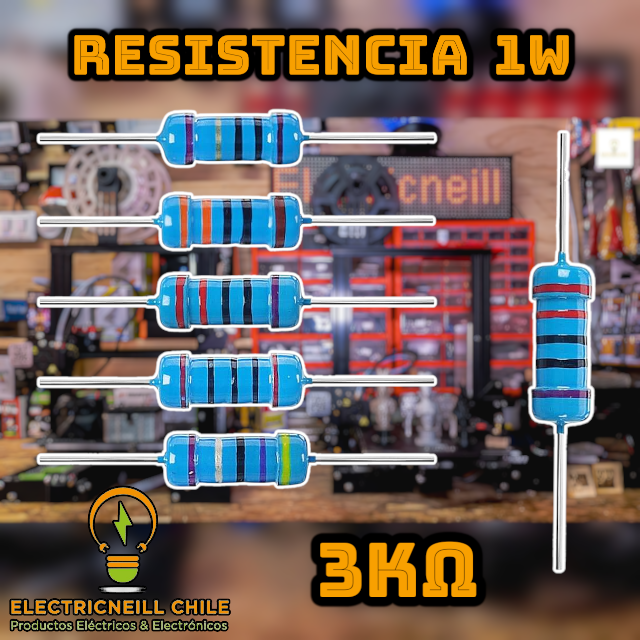 Kit de Resistencias de Película de Carbono 1W [120Ω - 10KΩ]