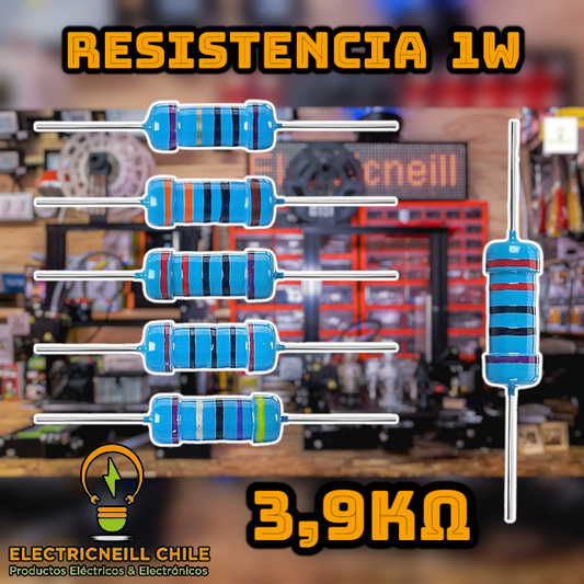 Kit de Resistencias de Película de Carbono 1W [120Ω - 10KΩ]