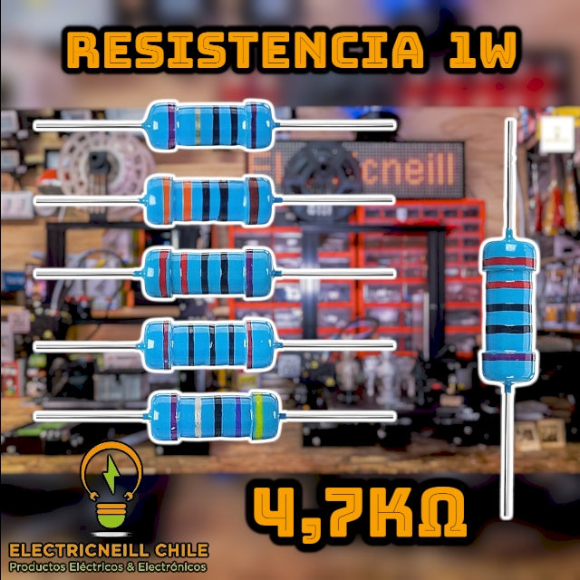 Kit de Resistencias de Película de Carbono 1W [120Ω - 10KΩ]