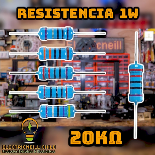 Kit de Resistencias de Película de Carbono 1W [12KΩ - 2.2MΩ]