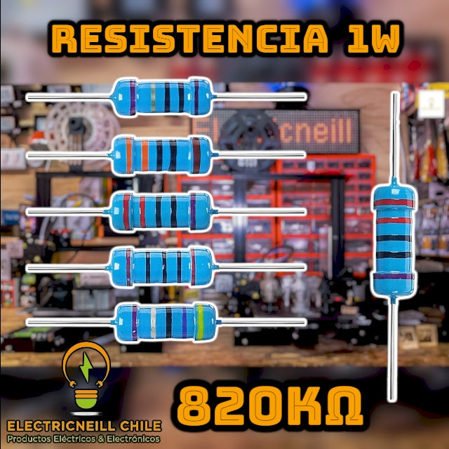 Kit de Resistencias de Película de Carbono 1W [12KΩ - 2.2MΩ]
