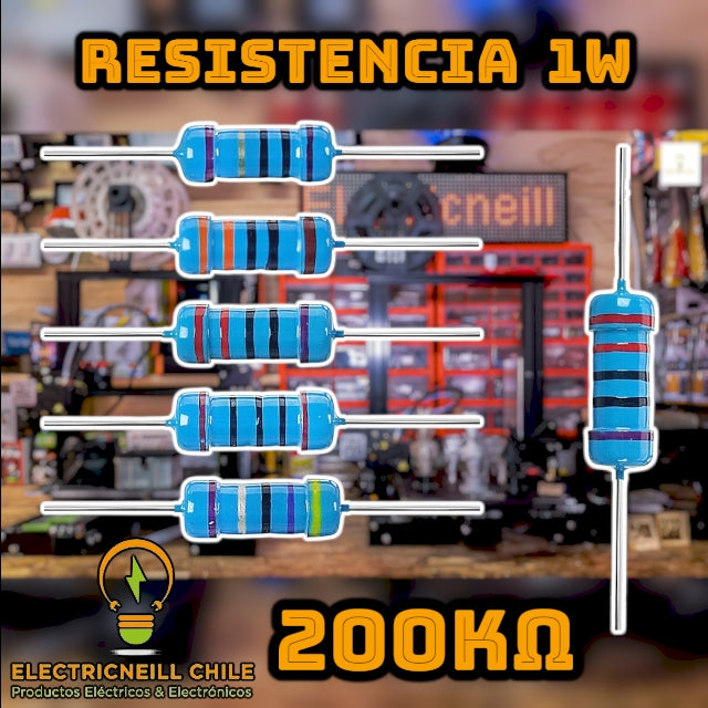 Kit de Resistencias de Película de Carbono 1W [12KΩ - 2.2MΩ]