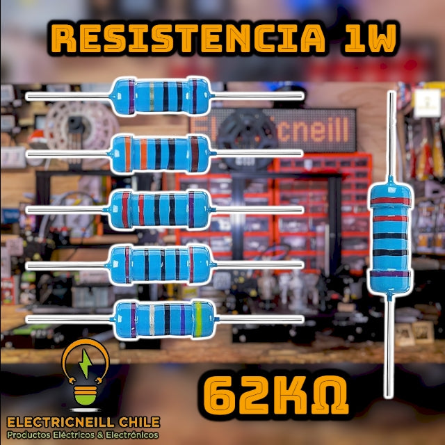 Kit de Resistencias de Película de Carbono 1W [12KΩ - 2.2MΩ]