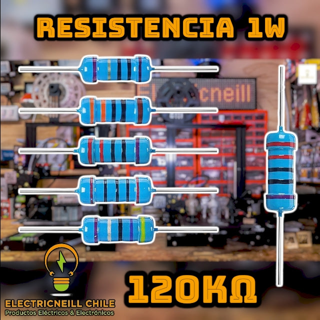 Kit de Resistencias de Película de Carbono 1W [12KΩ - 2.2MΩ]