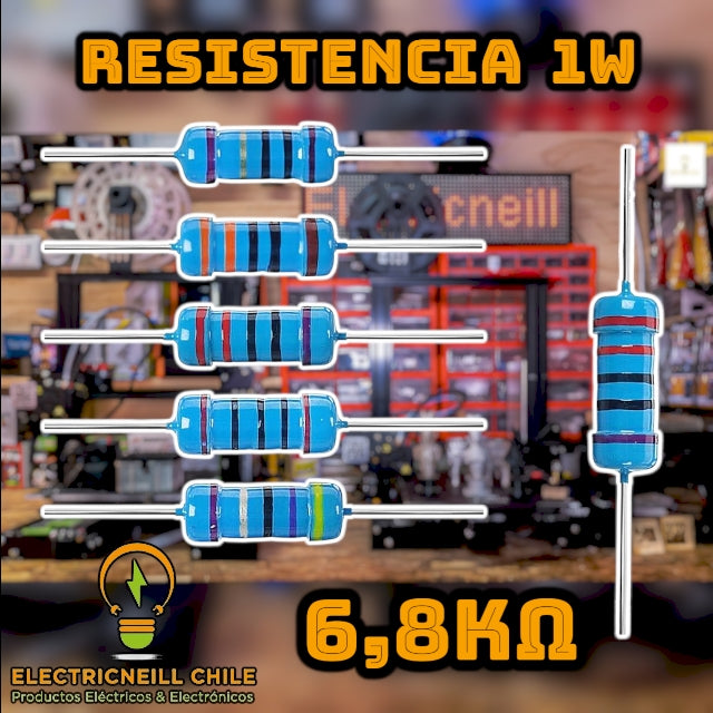 Kit de Resistencias de Película de Carbono 1W [120Ω - 10KΩ]