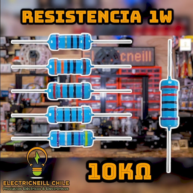 Kit de Resistencias de Película de Carbono 1W [120Ω - 10KΩ]