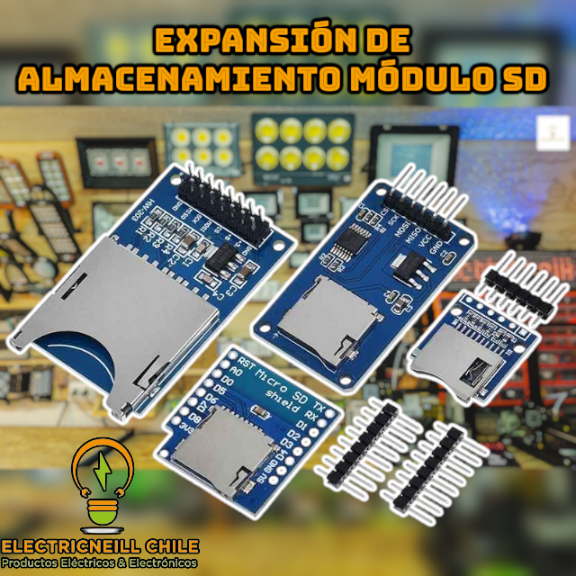 Módulos Lectores de Tarjeta SD / MicroSD para Arduino, ESP8266, ESP32 y Raspberry Pi