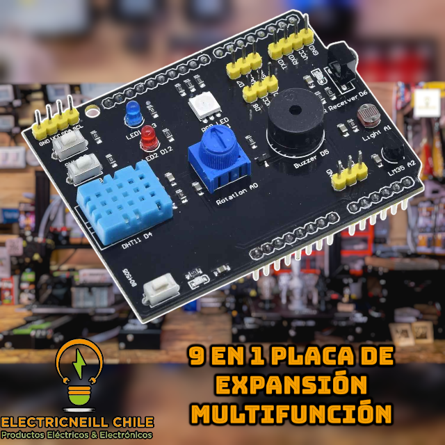 Arduino Shield 9 en 1
