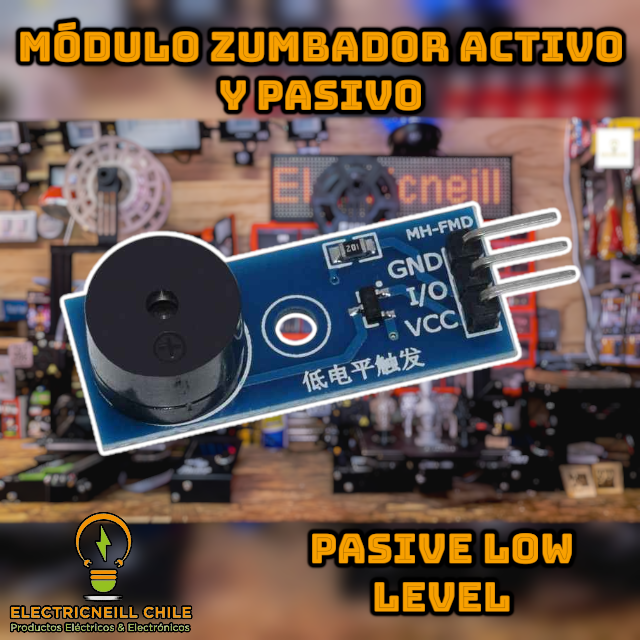 Módulo Zumbador Activo y Pasivo para Arduino – 3.3V / 5V