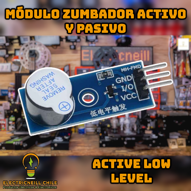 Módulo Zumbador Activo y Pasivo para Arduino – 3.3V / 5V