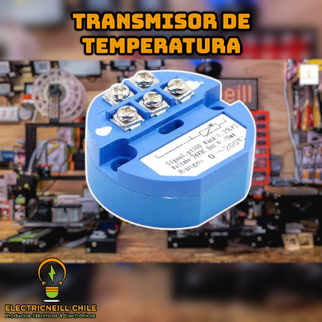 Transmisor de Temperatura PT100 Tipo A – Salida 4–20 mA | Alimentación 24 V DC