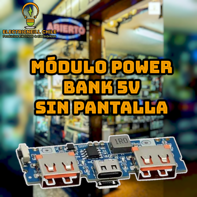 Módulo Power Bank 5V 2.4A para Batería 18650 con Cargador y Elevador DC-DC (Con y Sin Display)